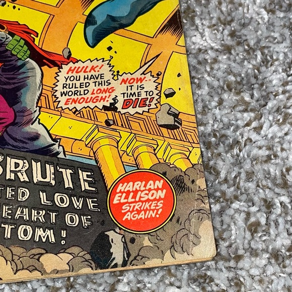 VINTAGE 1971 MARVEL THE INCREDIBLE HULK 1st App Jarella Bronze Age Comic #140 - Picture 5 of 9